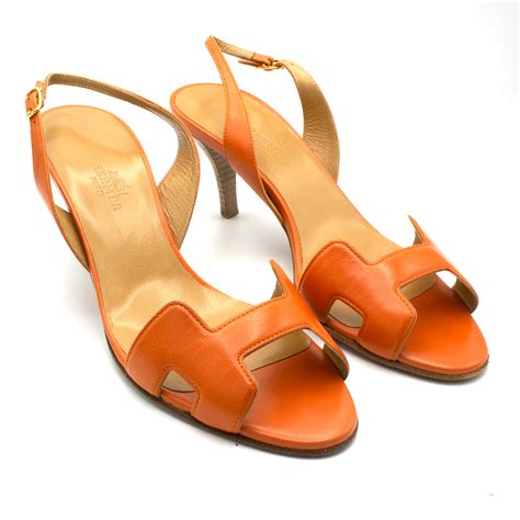 astonishing orange hermes|Hermes orange shoes.